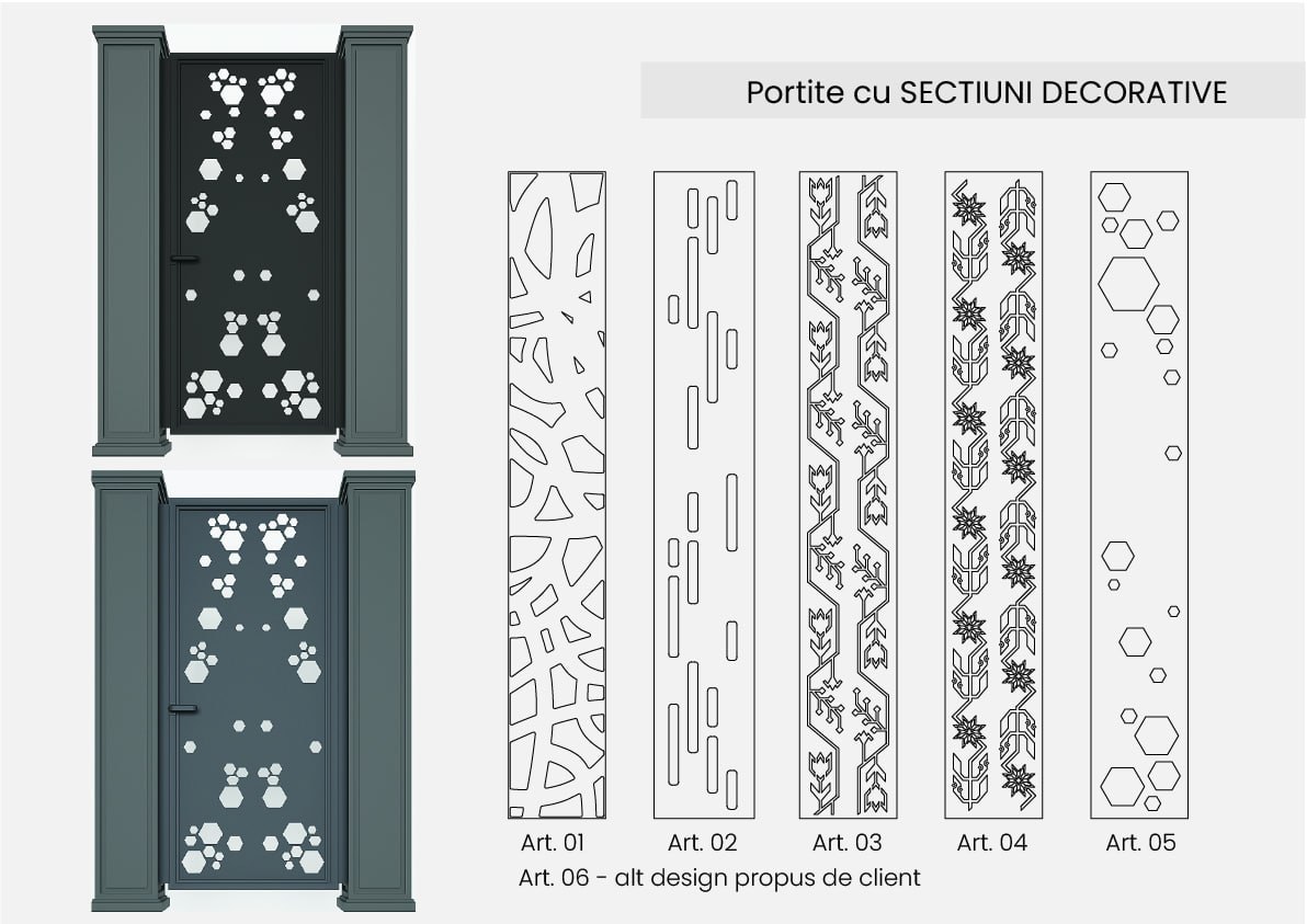 Catalog modele porți și panouri decorative